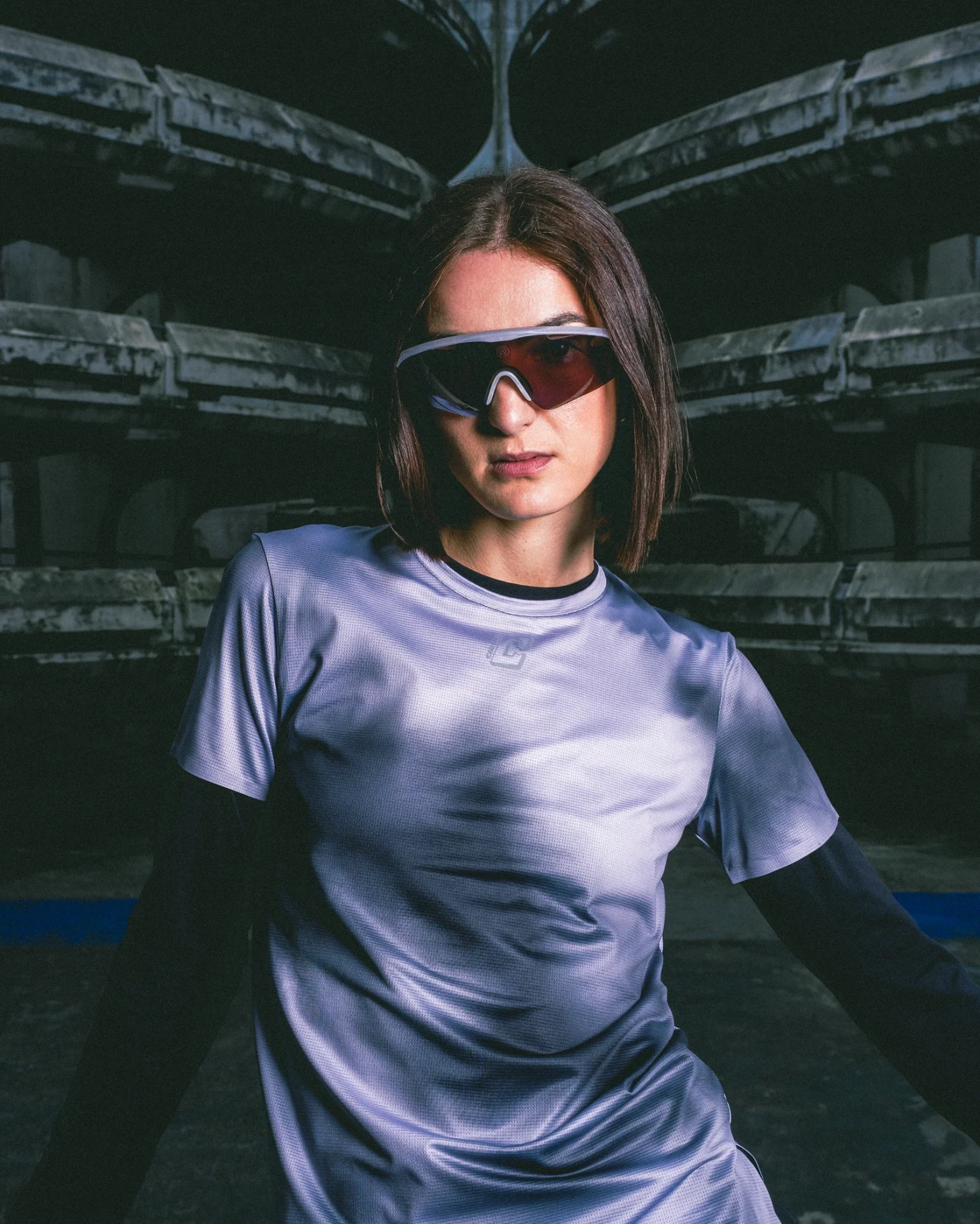 Circle Sportswear technical tee portrait in a stadium